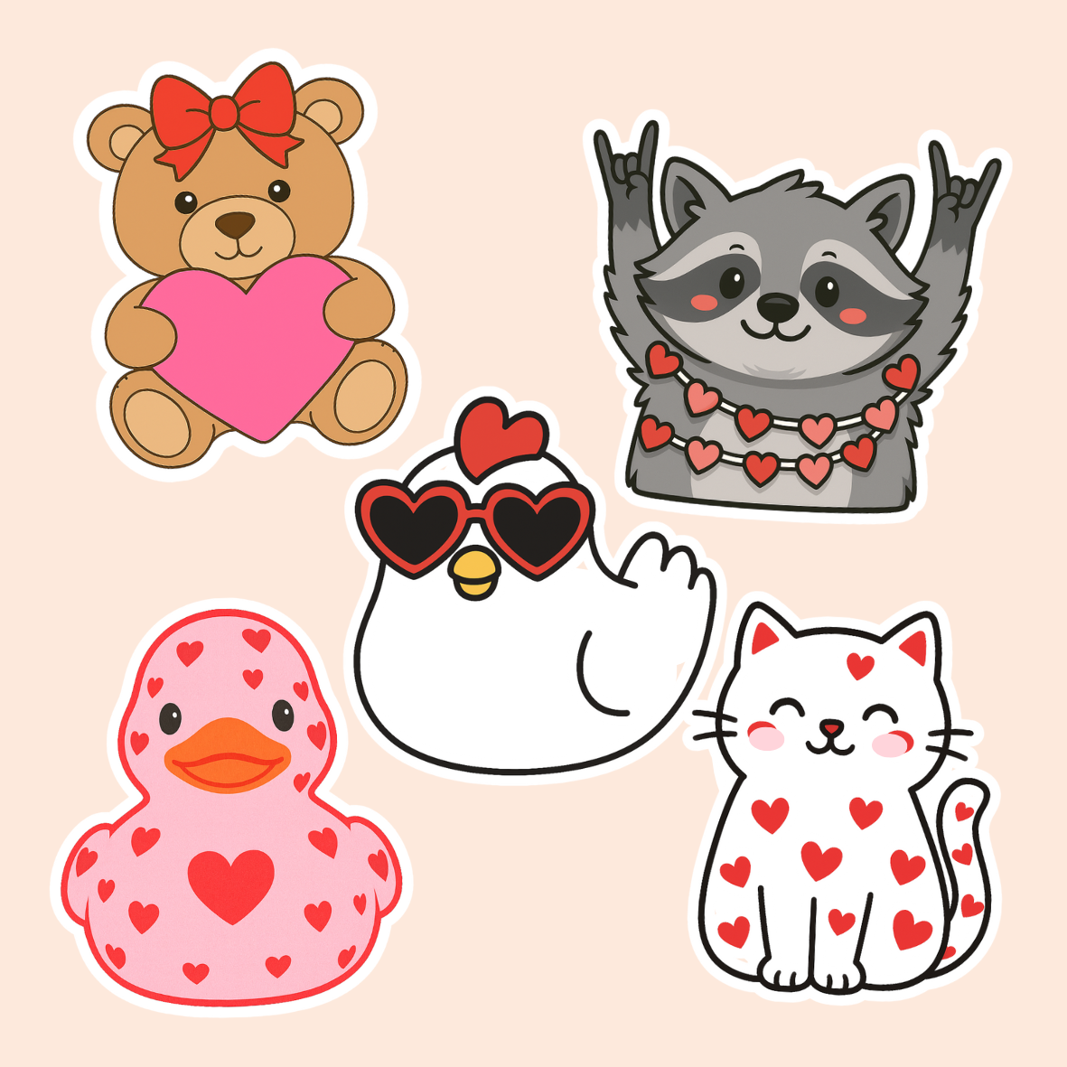 Animal / Valentine's Day / Plastic Add on