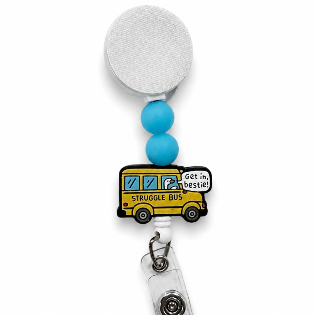 Struggle Bus Interchangeable Badge Reel