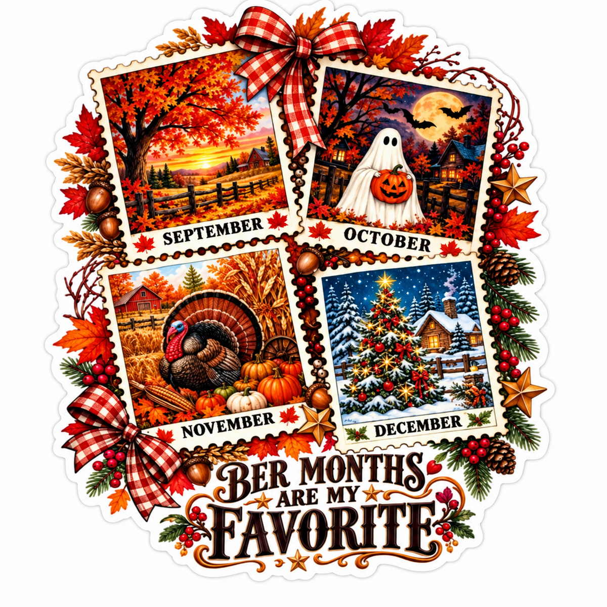 Ber Months Are My Favorite / PLASTIC Add on