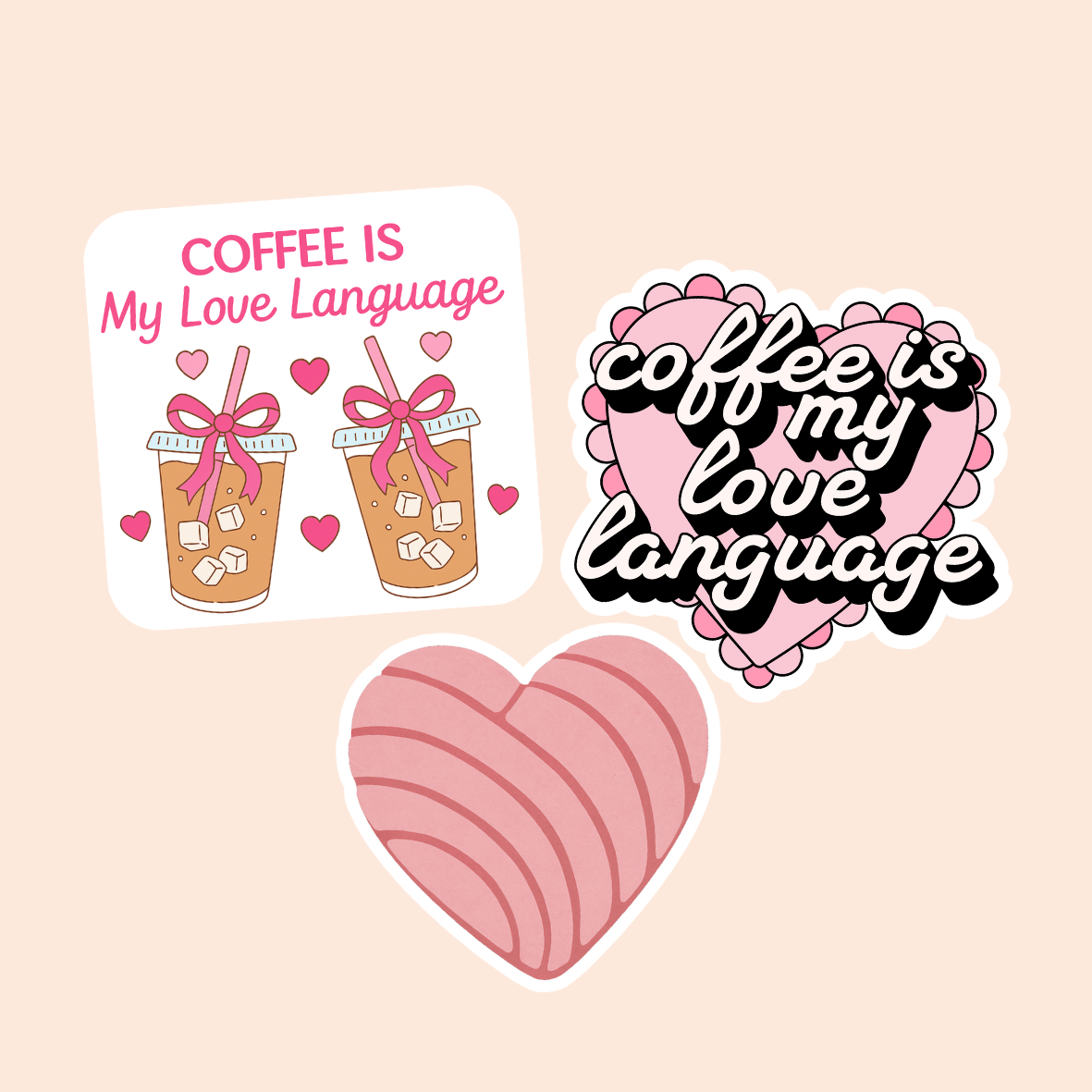 Coffee Concha / Valentine's Day / Plastic Add on