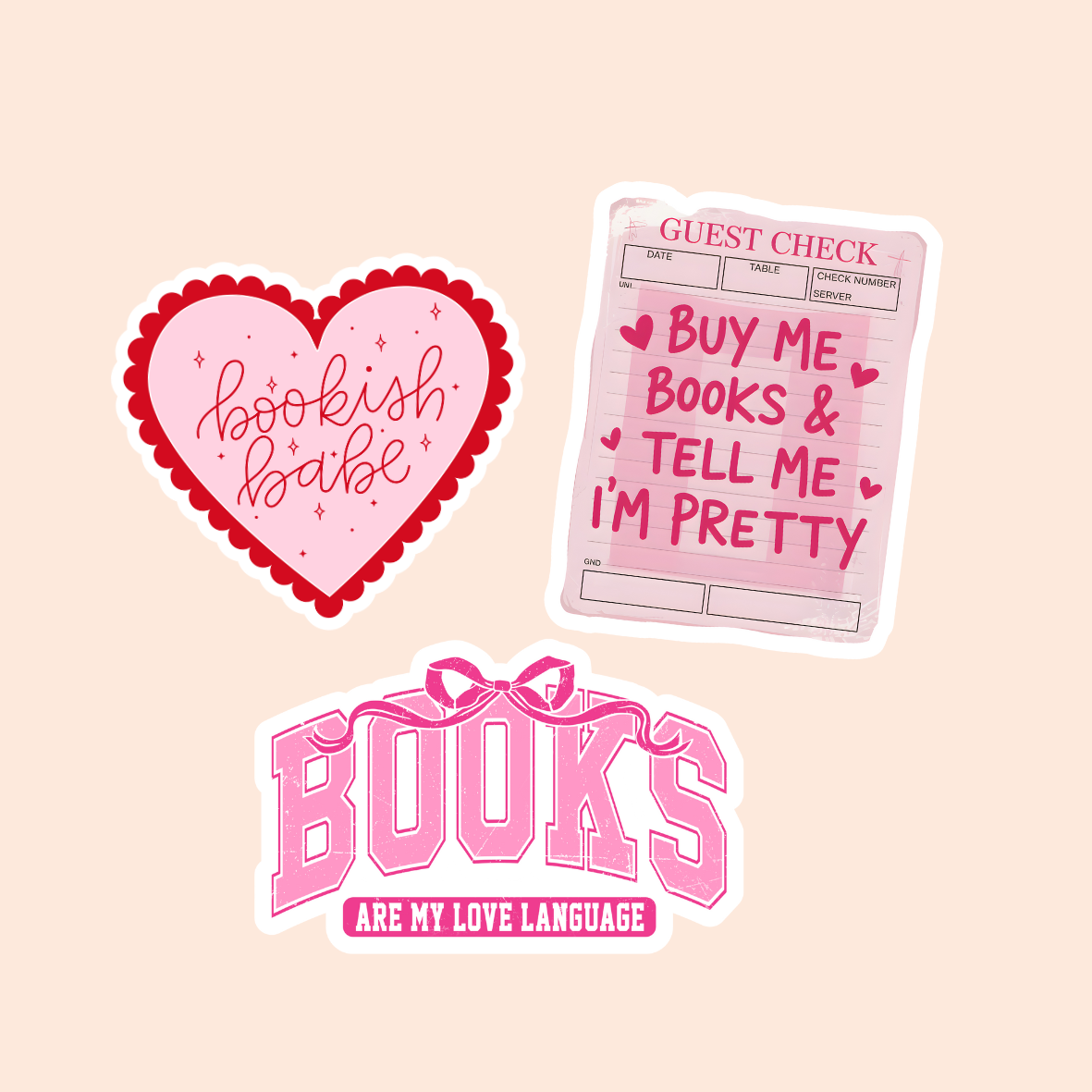 Book Read Bookish / Valentine's Day / Plastic Add on