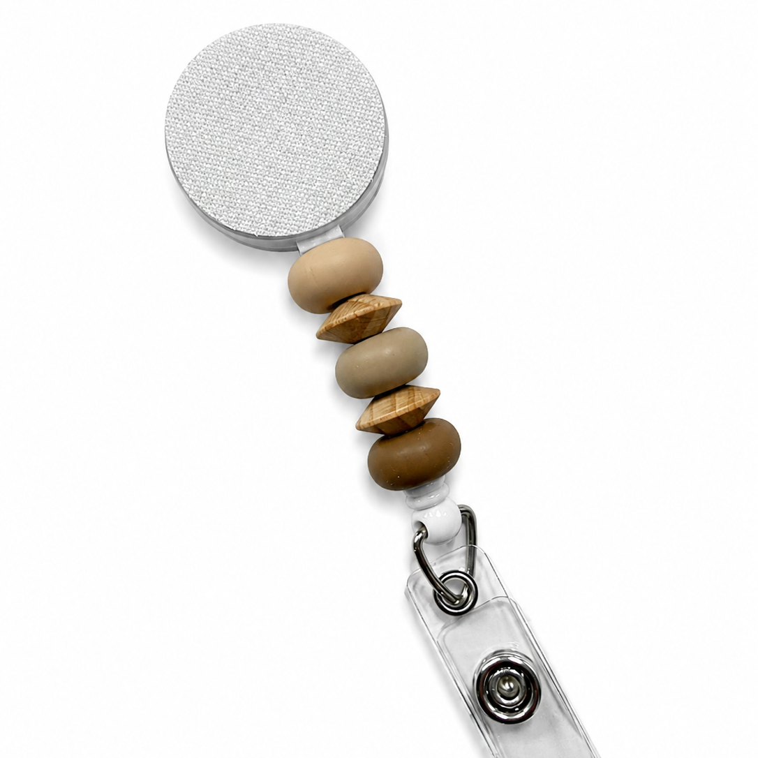 Driftwood Interchangeable Badge Reel