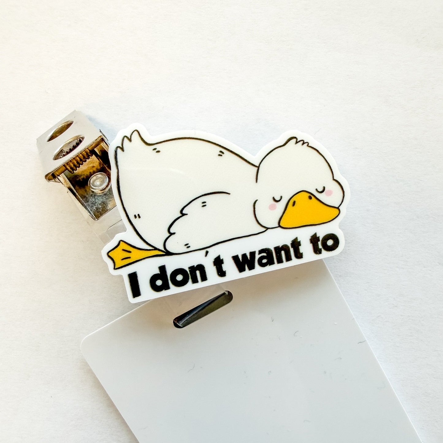 Badge Topper / CHARM COLLECTION - I Don't Want To - Charm Only