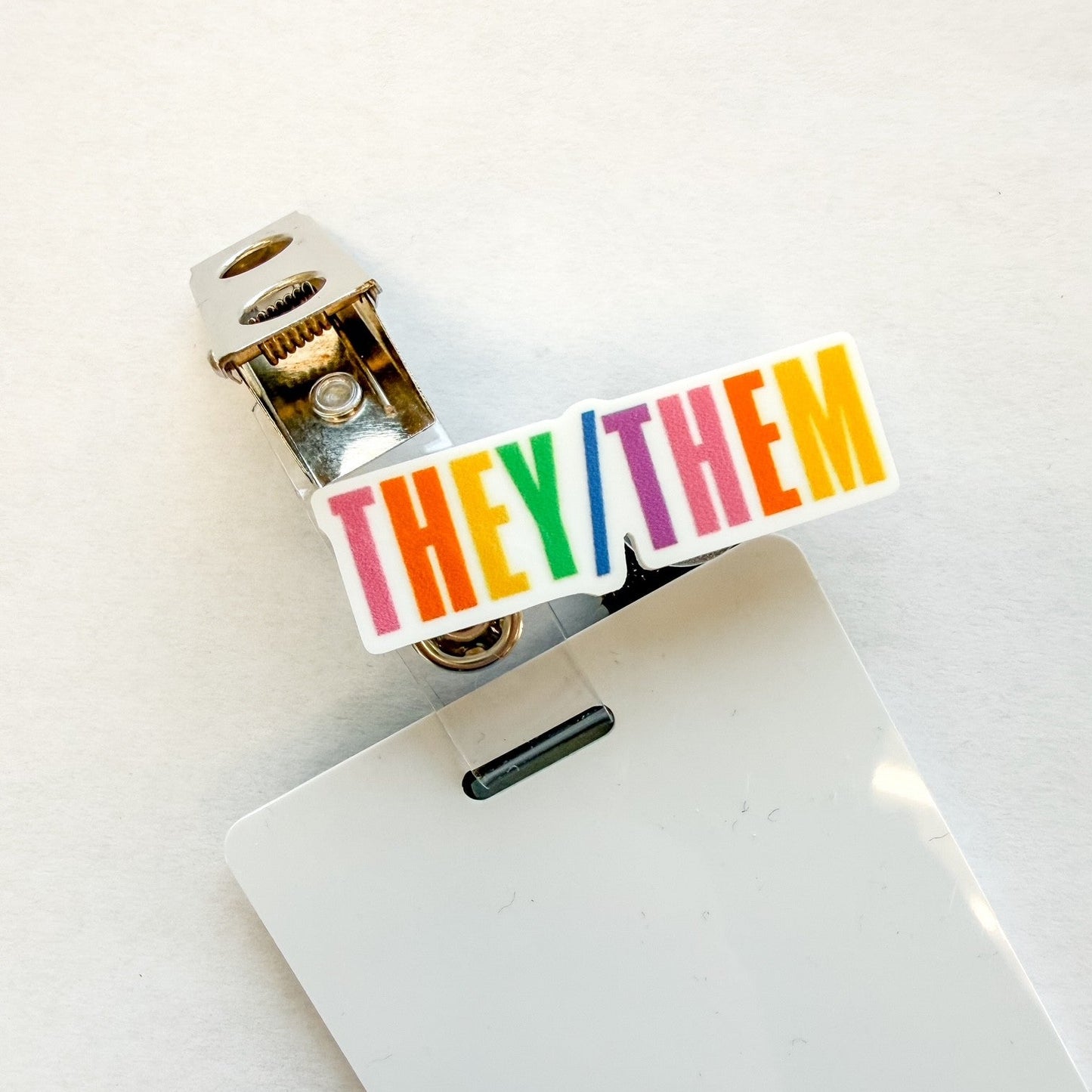 Badge Topper / CHARM COLLECTION - They/Them - Charm Only