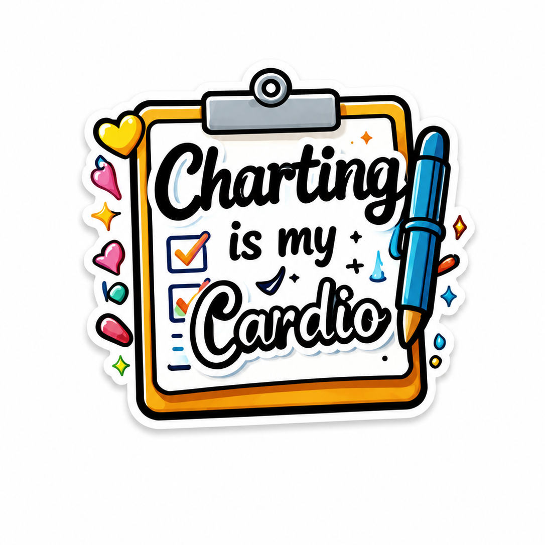 Charting Is My Cardio / PLASTIC Add on