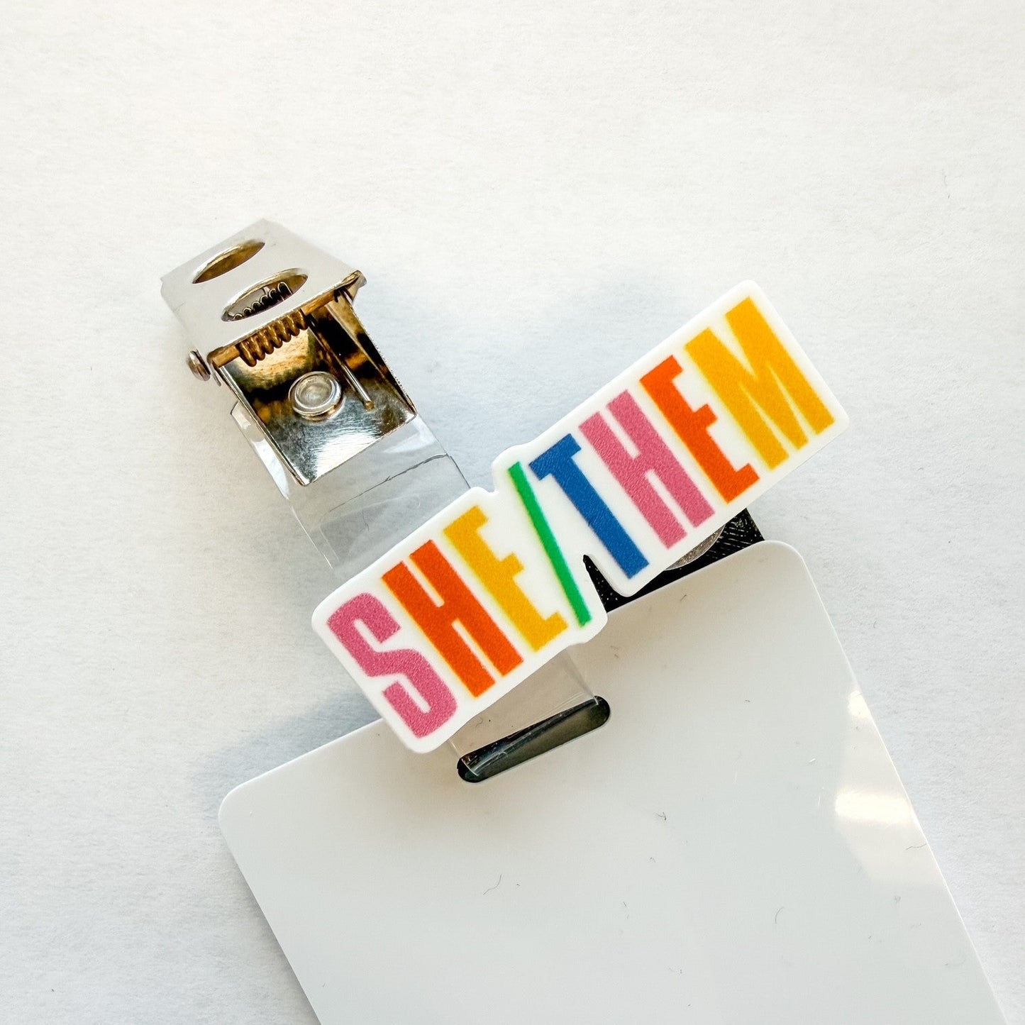 Badge Topper / CHARM COLLECTION - She/Them - Charm Only