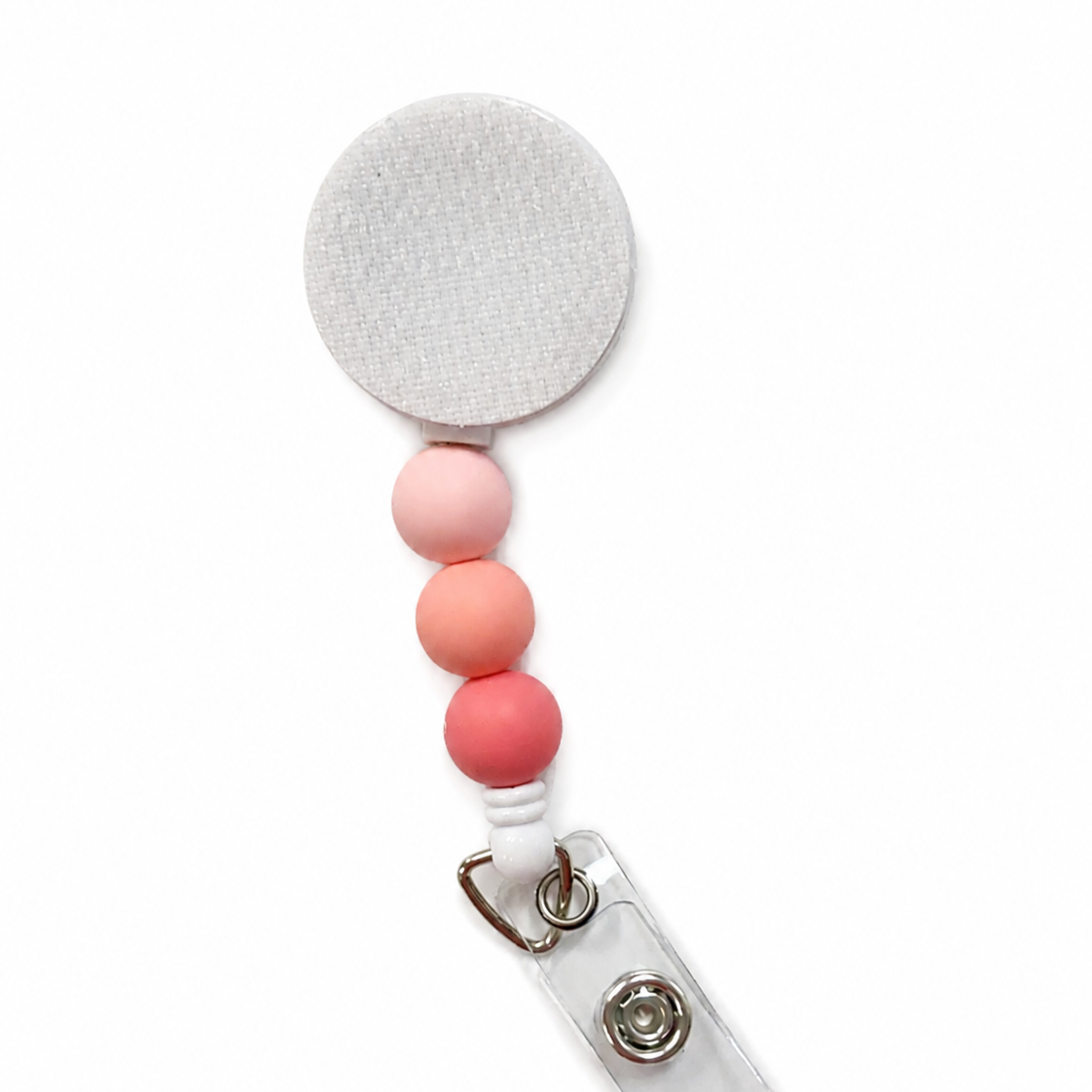 Coral Me Obsessed Interchangeable Badge Reel