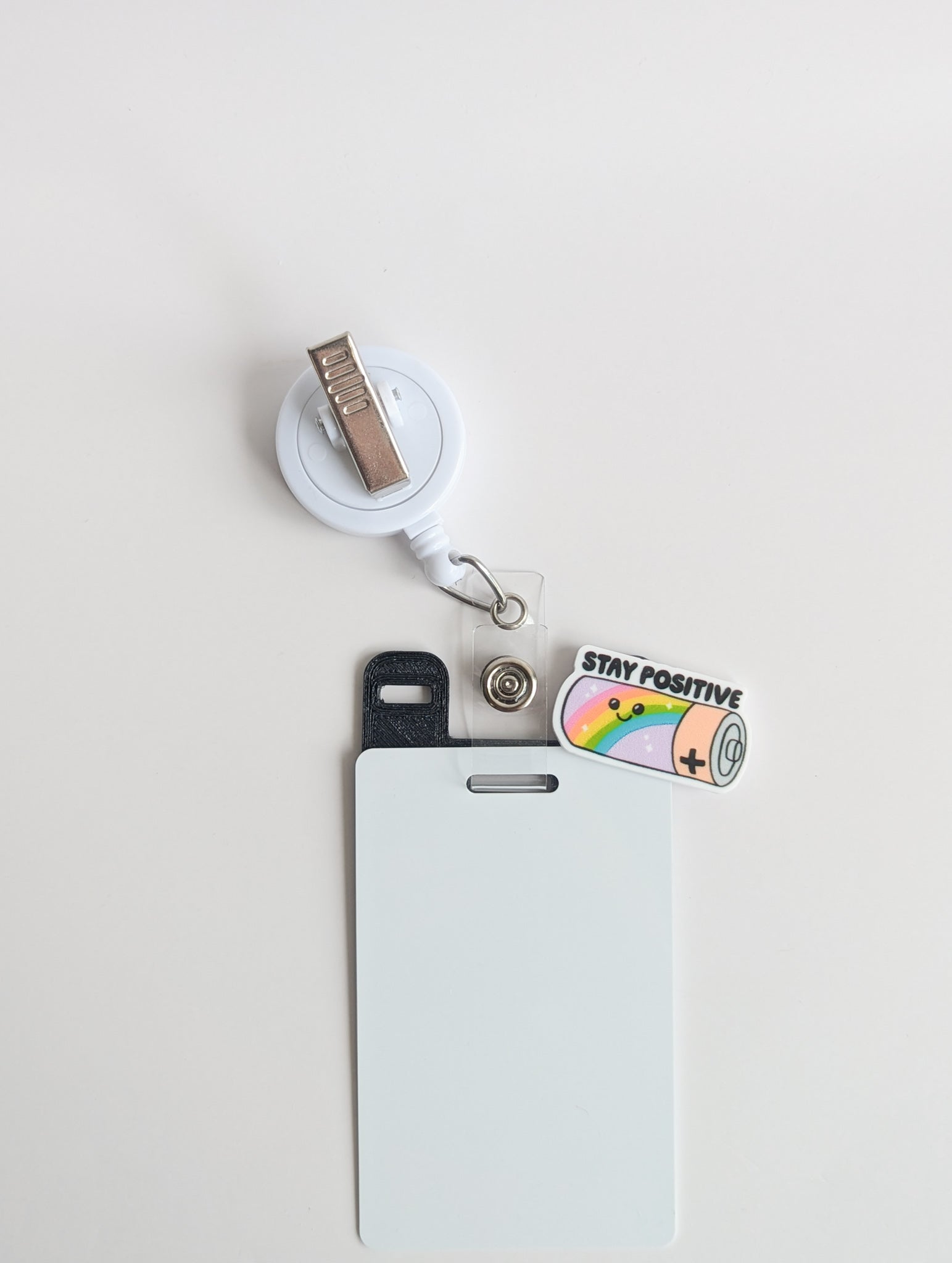 Badge Topper / CHARM COLLECTION - Stay Positive - Charm Only