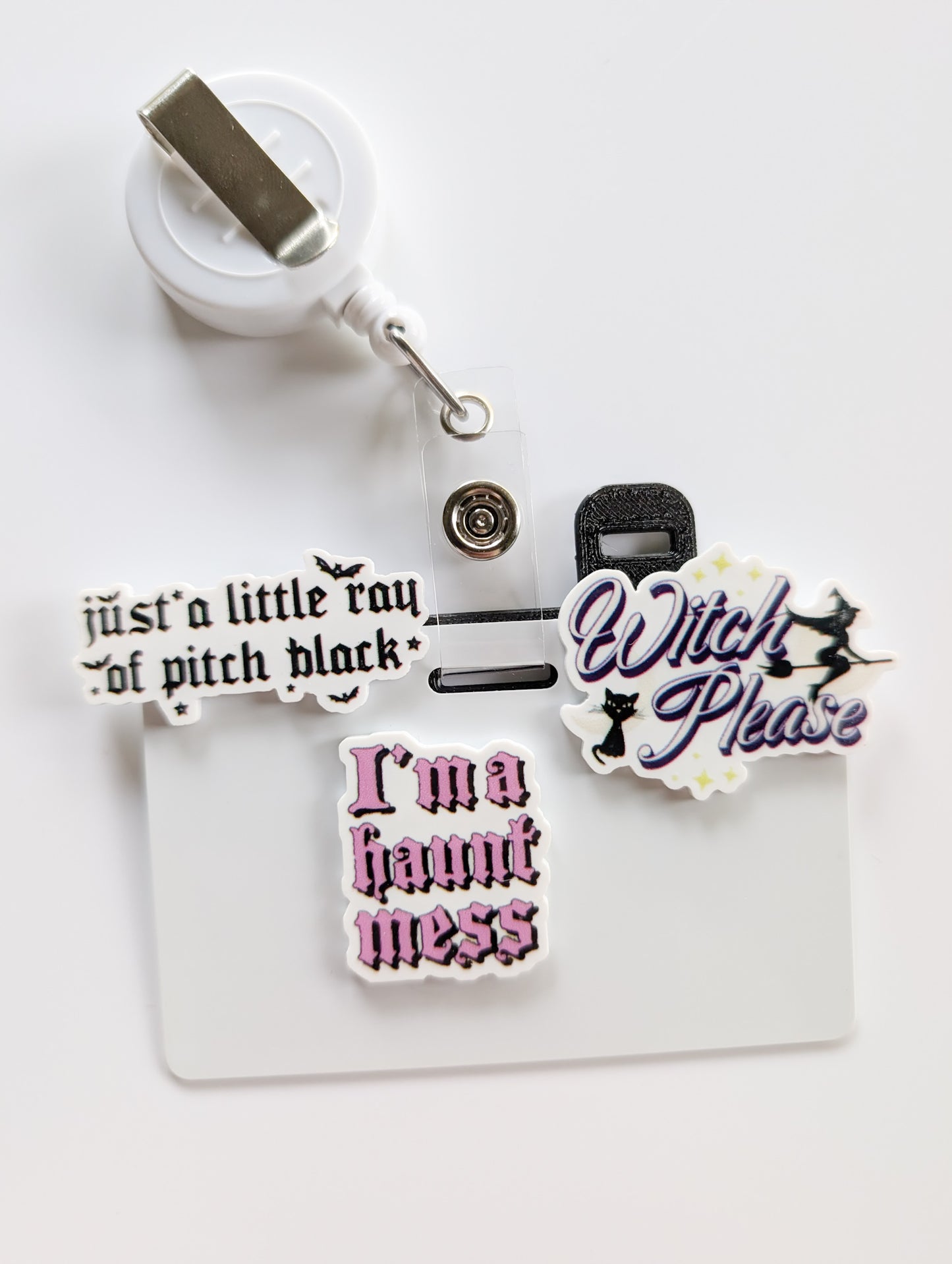 Badge Topper / CHARM COLLECTION - Halloween Black - Charm Only