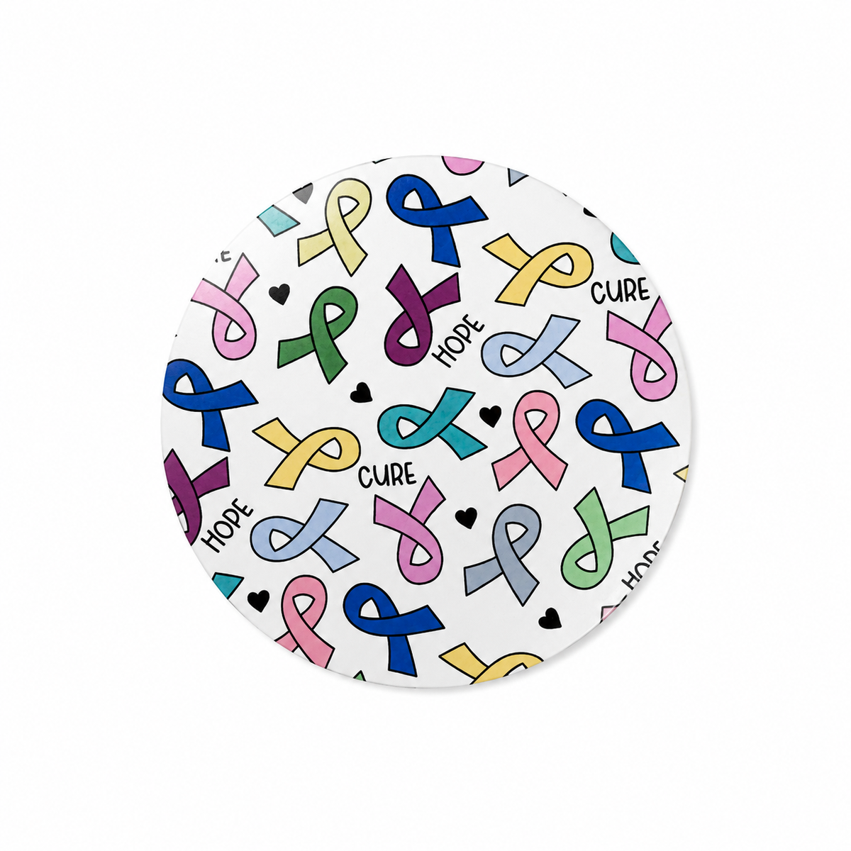Cancer Awareness Ribbon | Hard Board Add-On