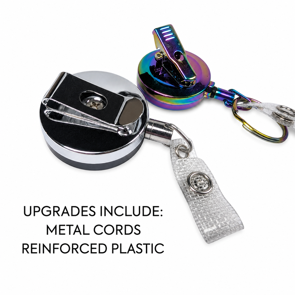 Black Interchangeable Badge Reel - Extra Durable