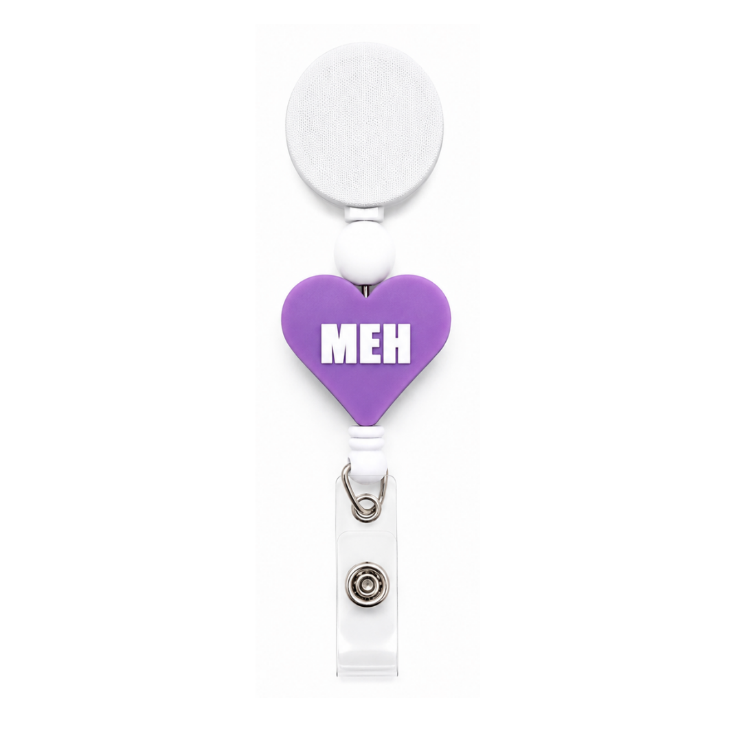Heart Sarcasm | Interchangeable Badge Reel