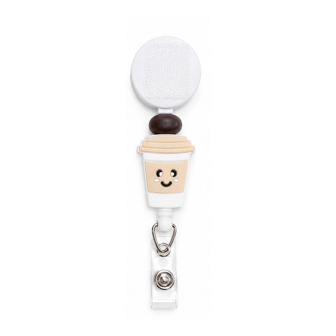 Coffee Cup | Interchangeable Badge Reel