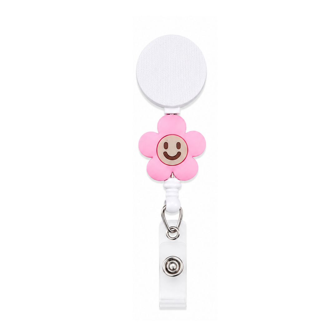 Smiley Daisy | Interchangeable Badge Reel