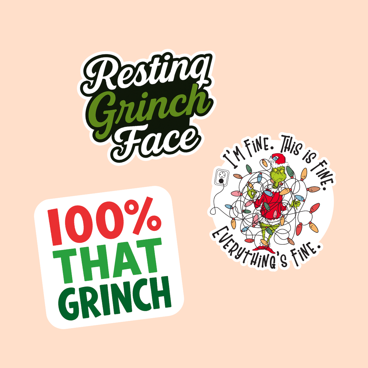 Mean Green Christmas / PLASTIC Add on