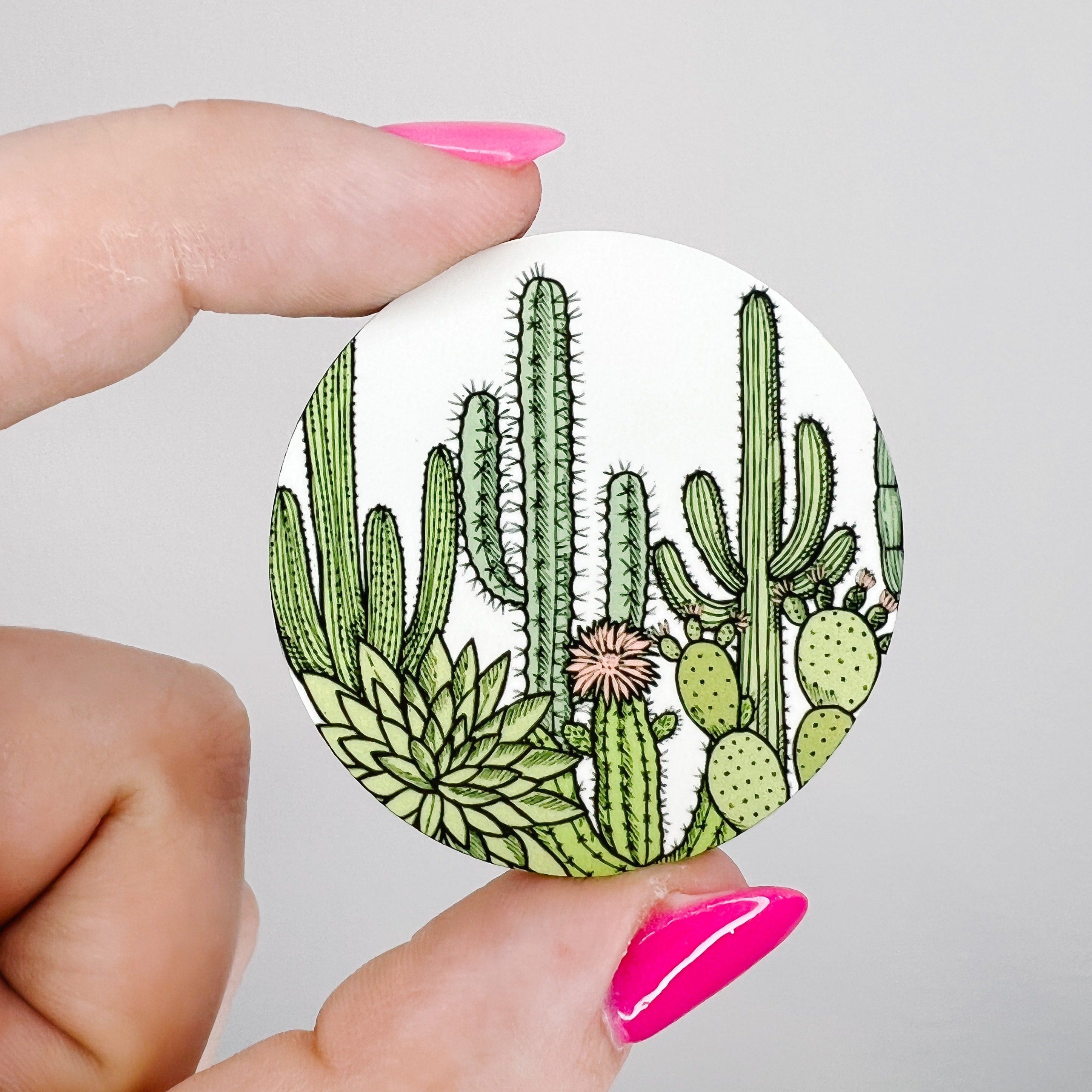 Boho Cactus Scene / Hardboard Add on / 1B1