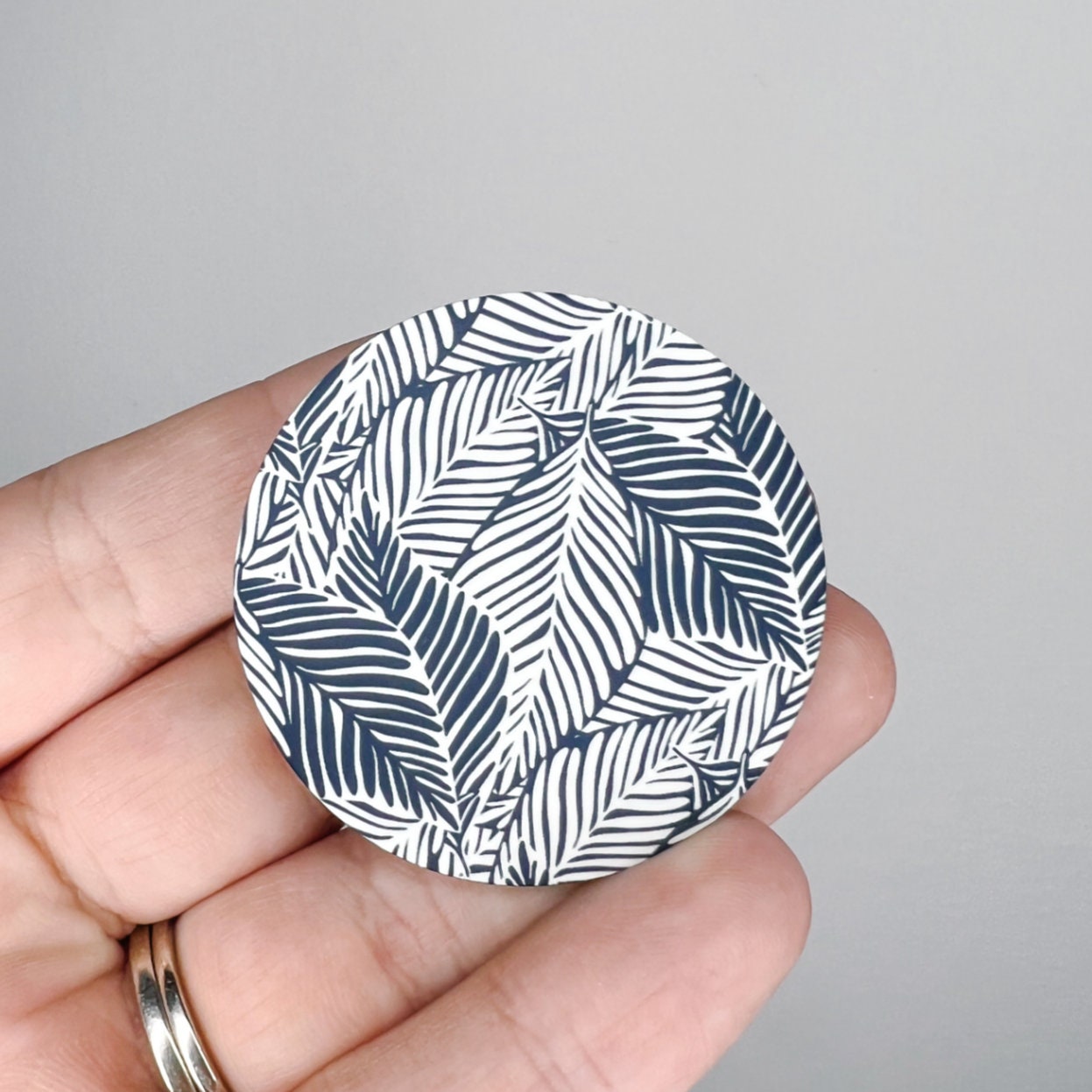 Navy Leaves / Boho / Hardboard Add on