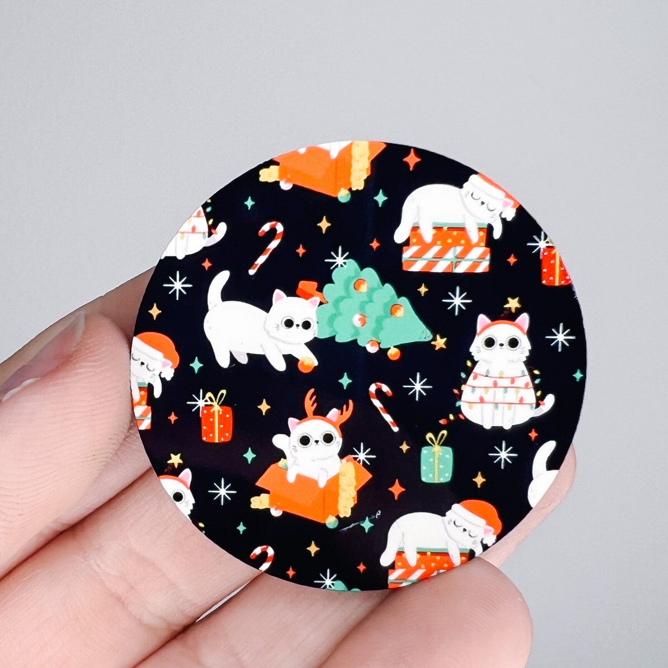 Christmas Cat / Hardboard Add on / 6A4