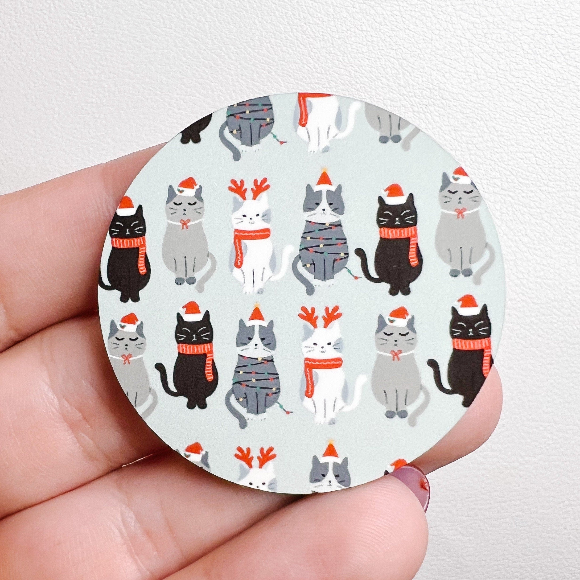 Christmas Cat Lights / Hardboard Add on / 6A33