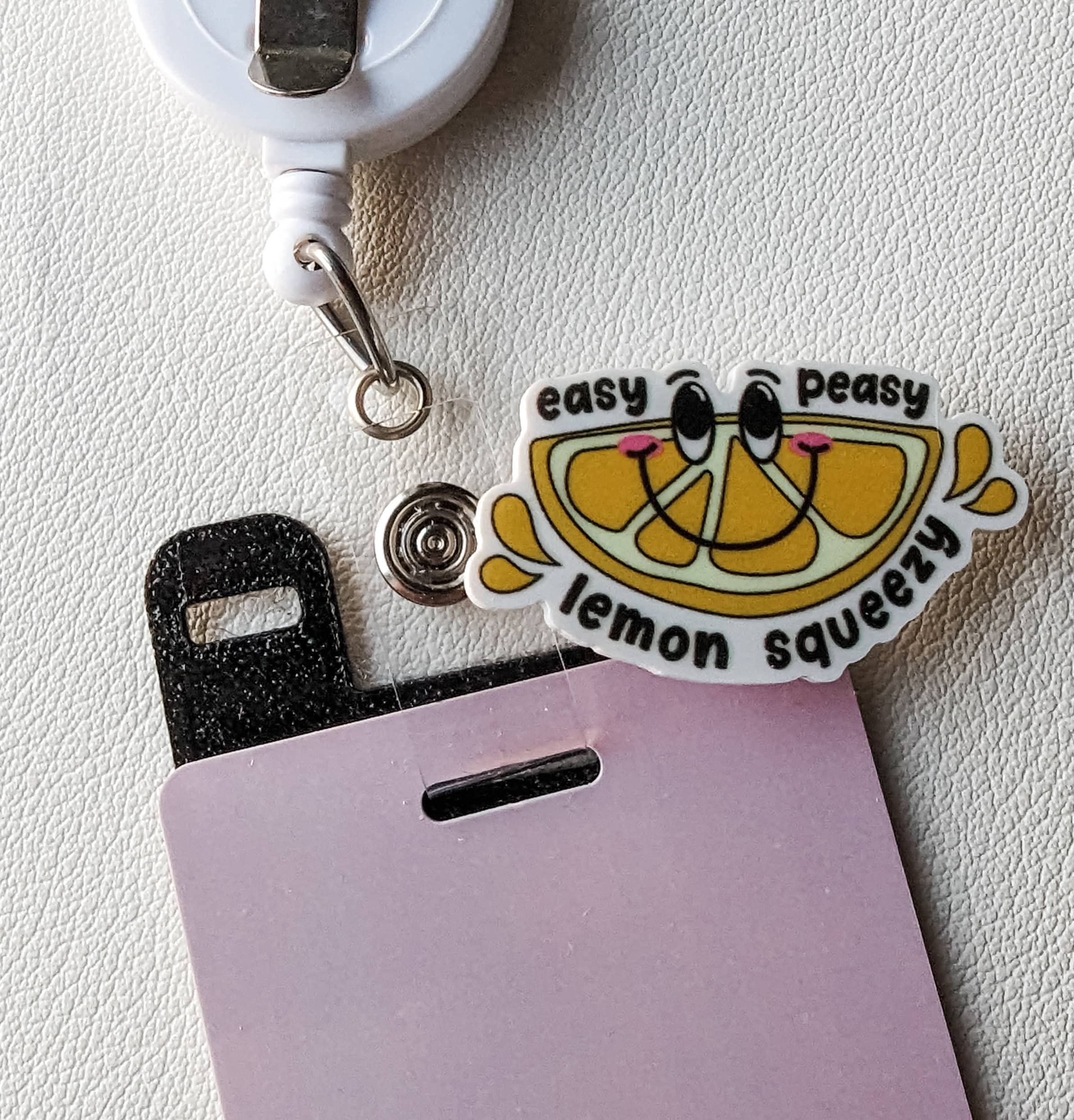 Badge Topper / CHARM COLLECTION - Easy Peasy Lemon - Charm Only