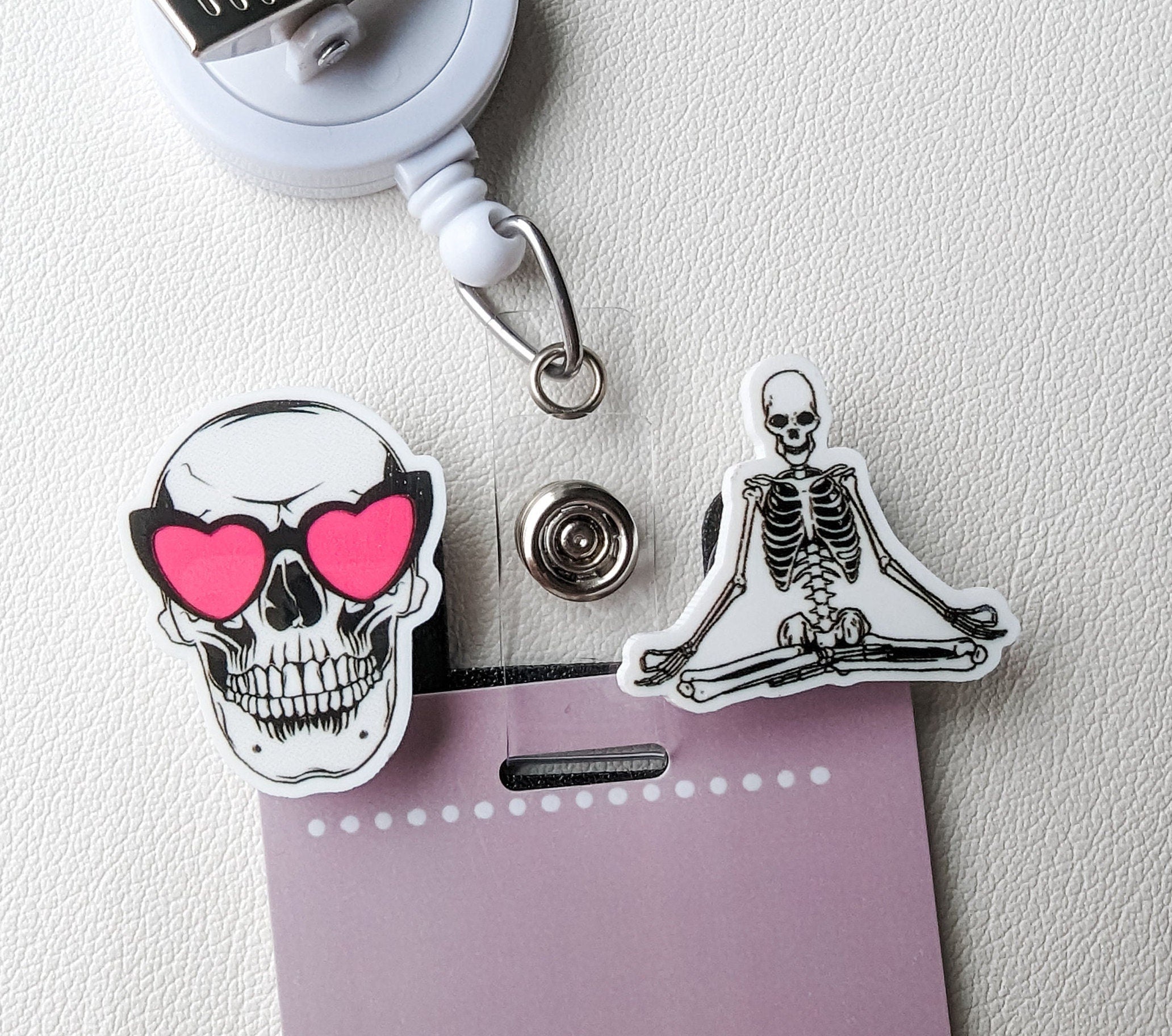 Badge Topper / CHARM COLLECTION - Radiology Skull - Charm Only