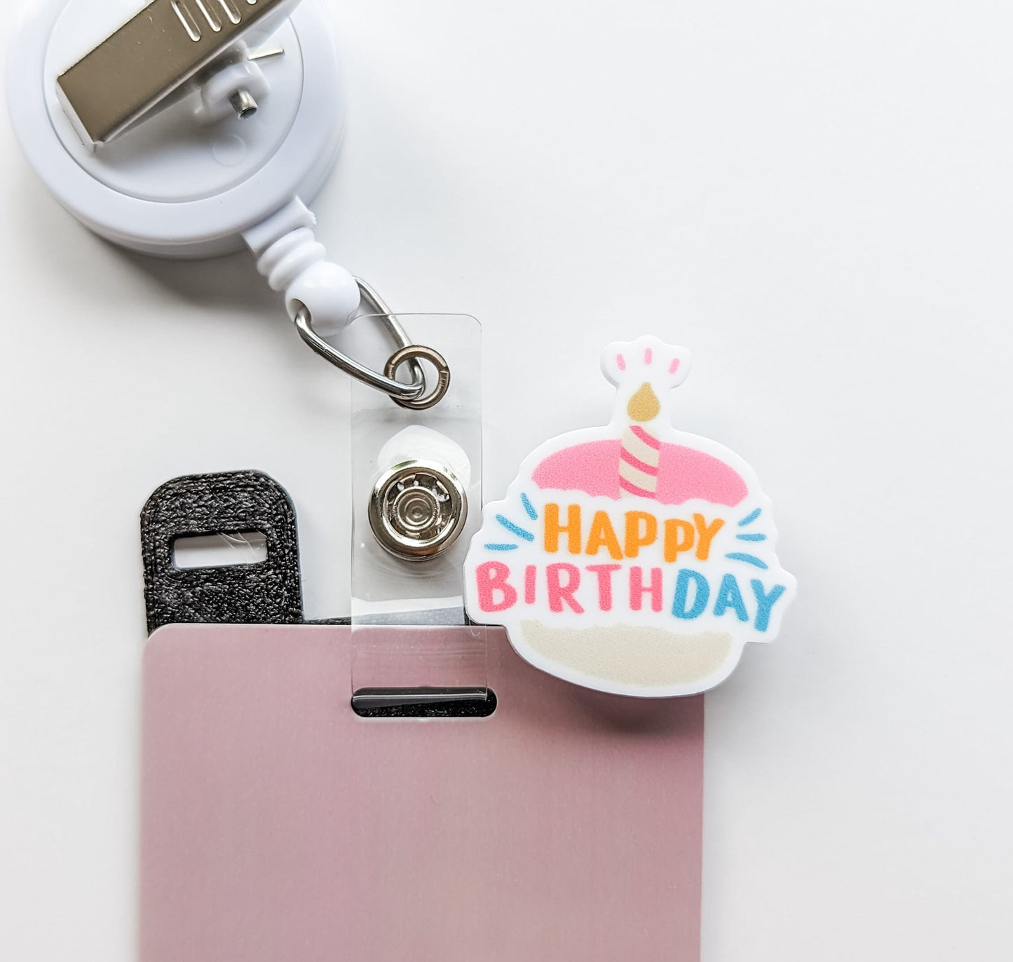 Badge Topper / CHARM COLLECTION - Happy Birthday - Charm Only