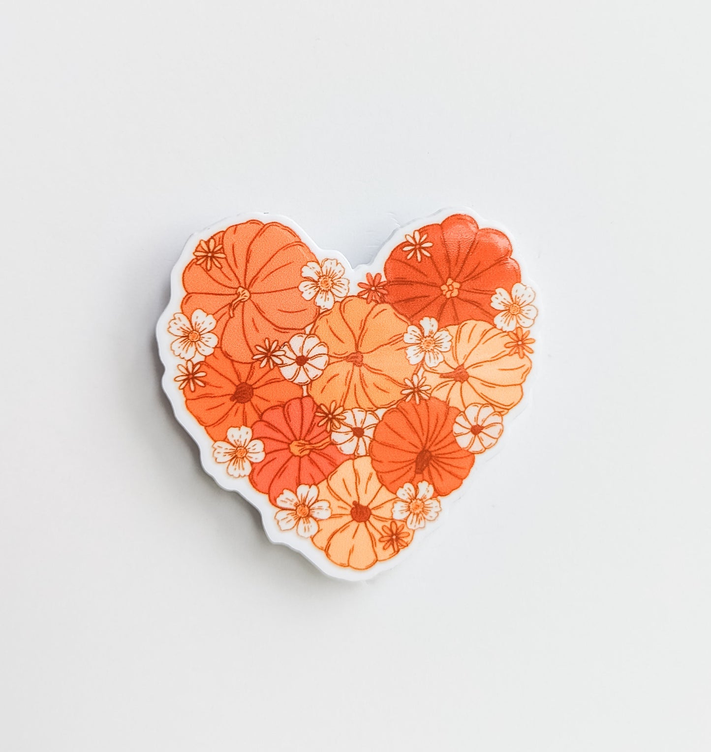 Pumpkin Heart Floral / PLASTIC Add on / 13A15