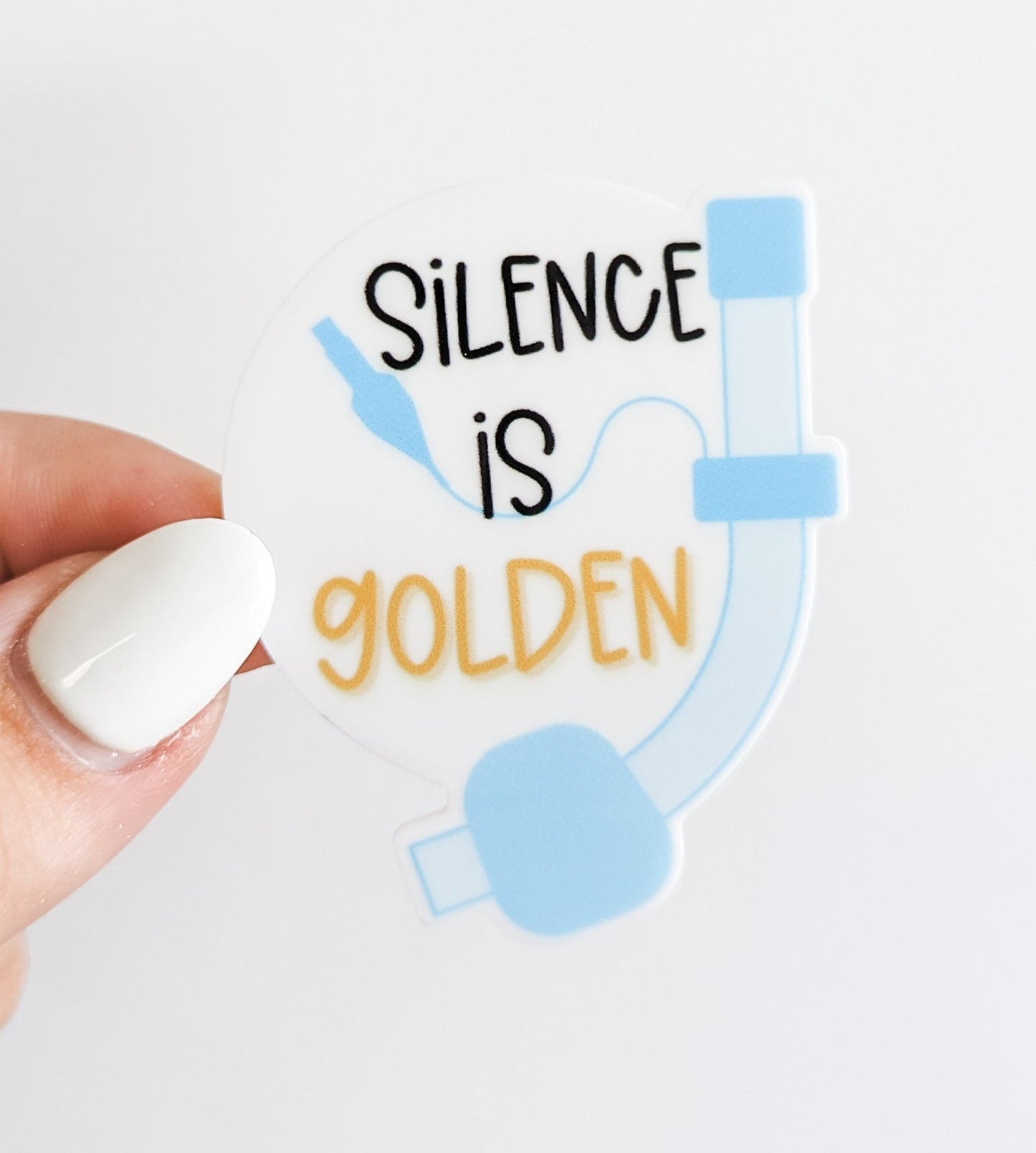 Silence is Golden / Emergency Nurse CRNA Med / PLASTIC Add on