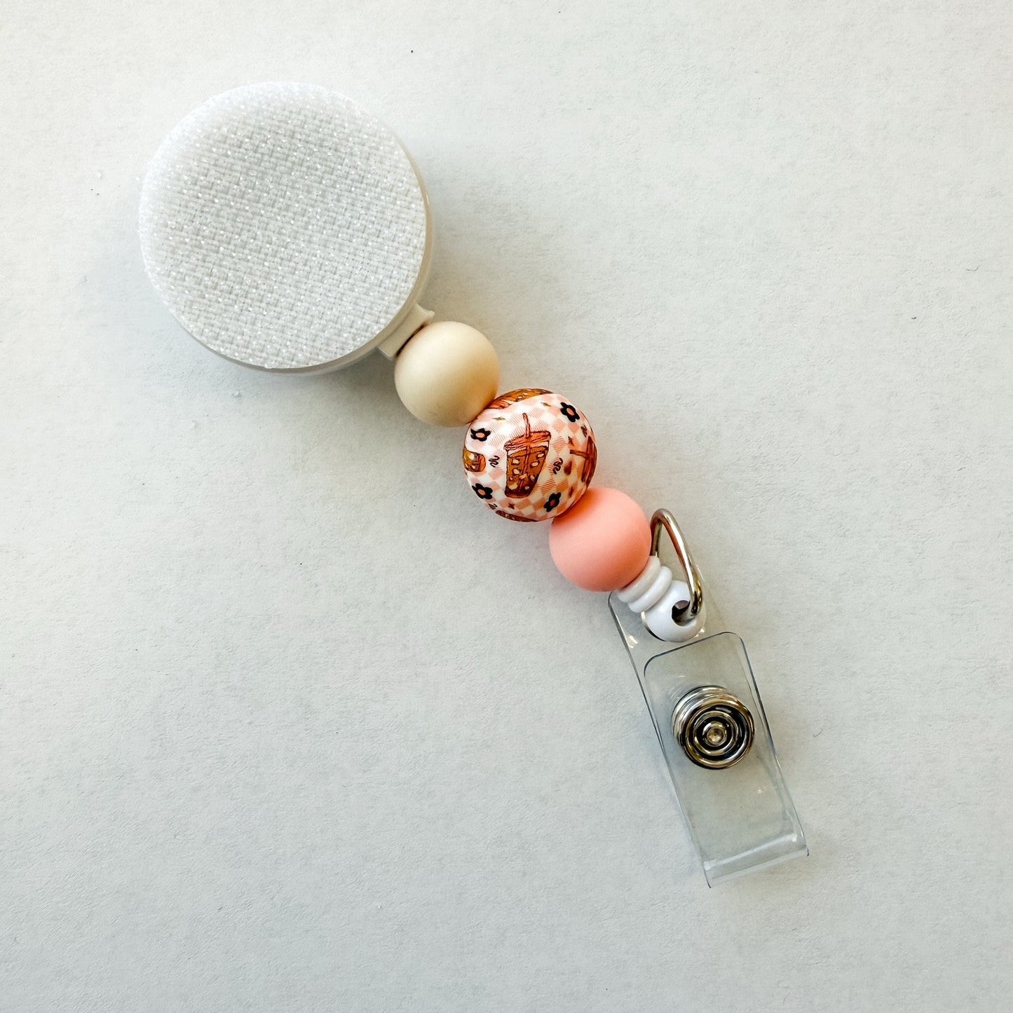 Iced Coffee Interchangeable Badge Reel
