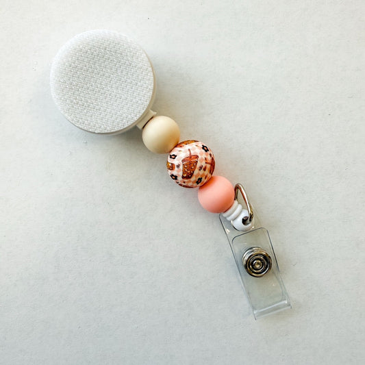 Iced Coffee Interchangeable Badge Reel