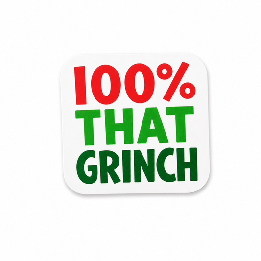 100 percent that grinch plastic add-on for compatible interchangeable badge reel bases