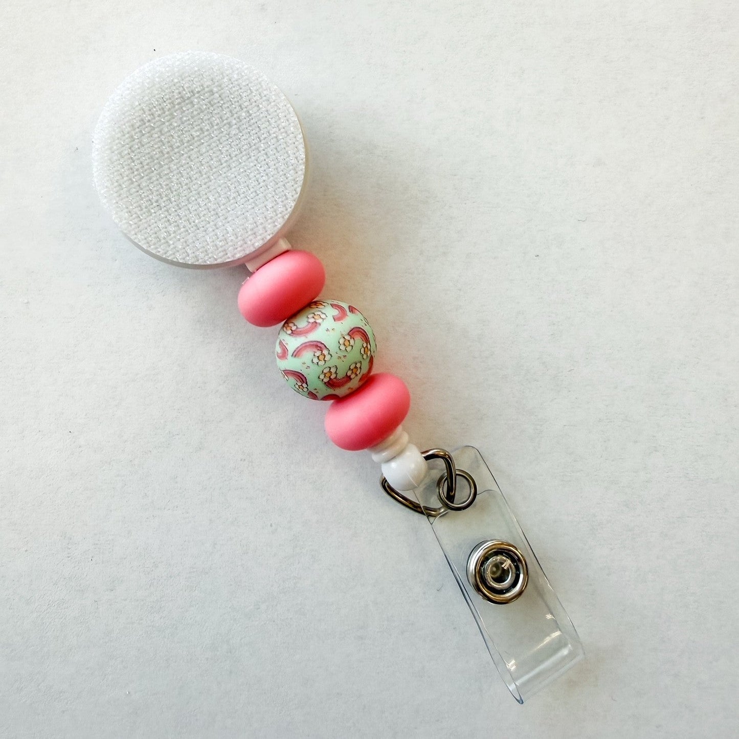Retro Rainbow Interchangeable Badge Reel