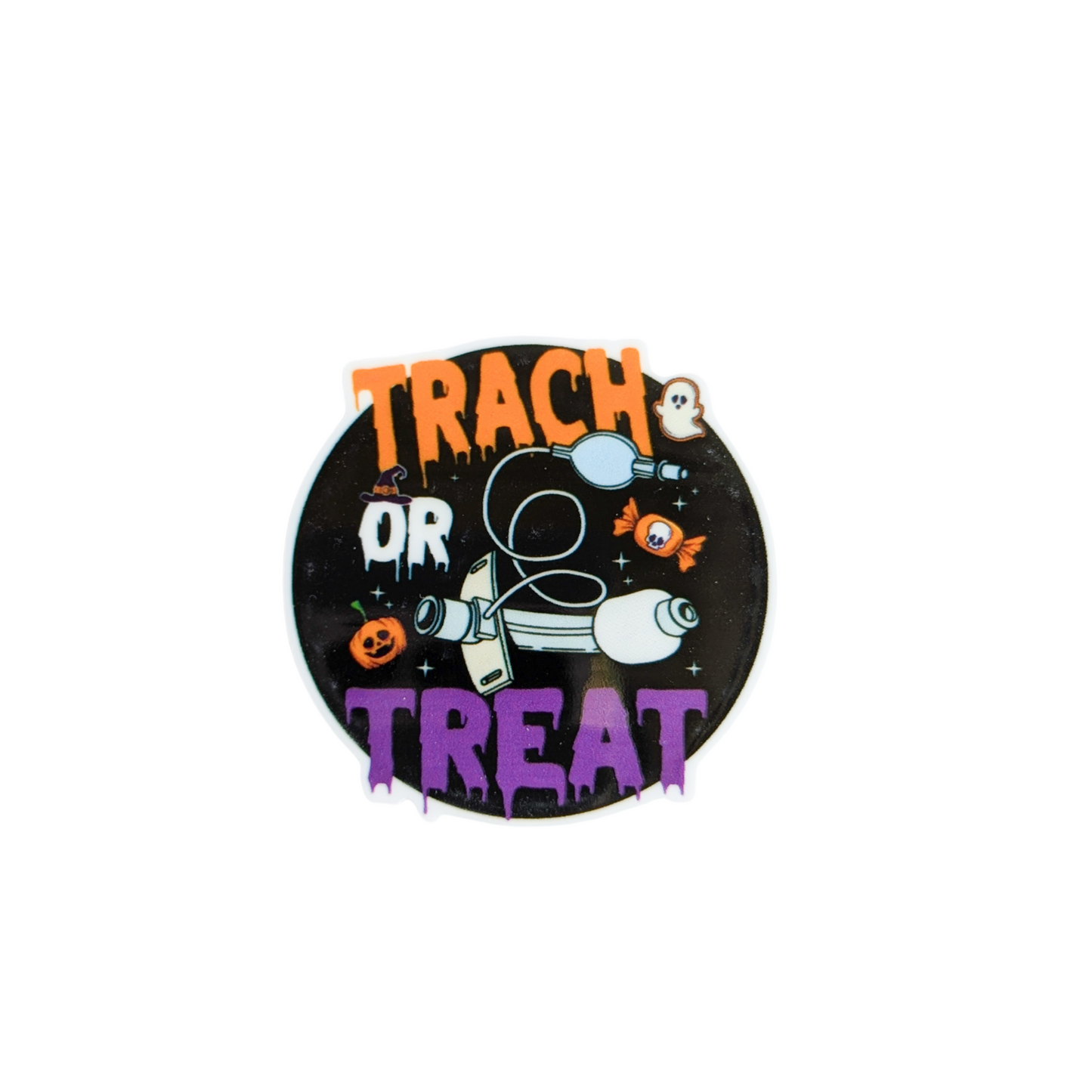 Trach or Treat / Halloween Respiratory / PLASTIC Add on