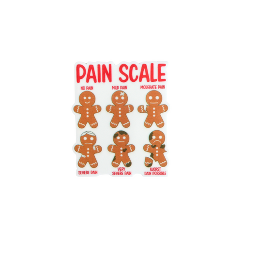 Pain Scale Gingerbread / PLASTIC Add on