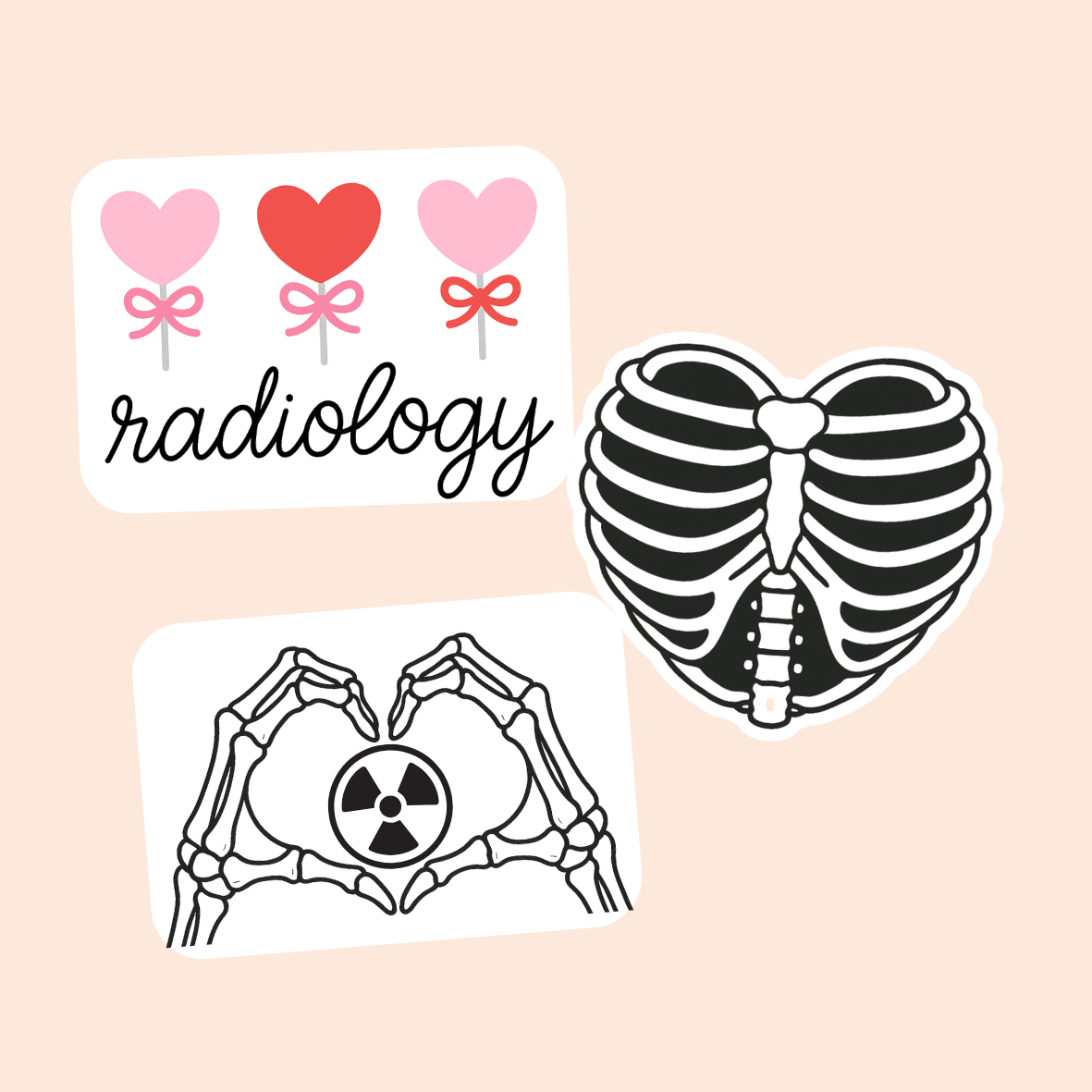 Radiology Rad Tech / Valentine's Day / Plastic Add on
