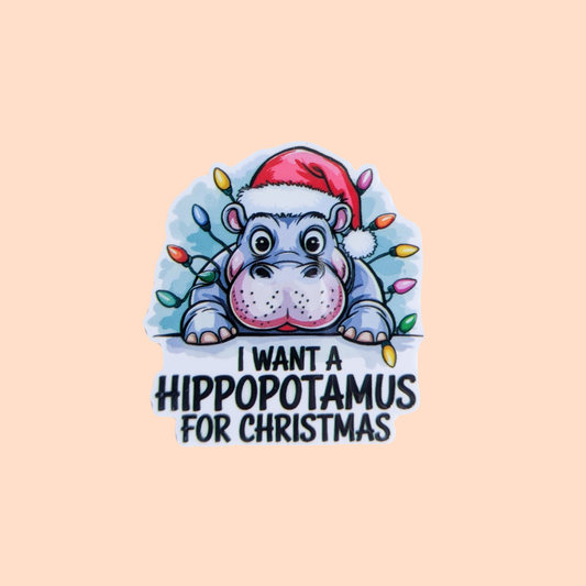 Hippo / Christmas / PLASTIC Add on