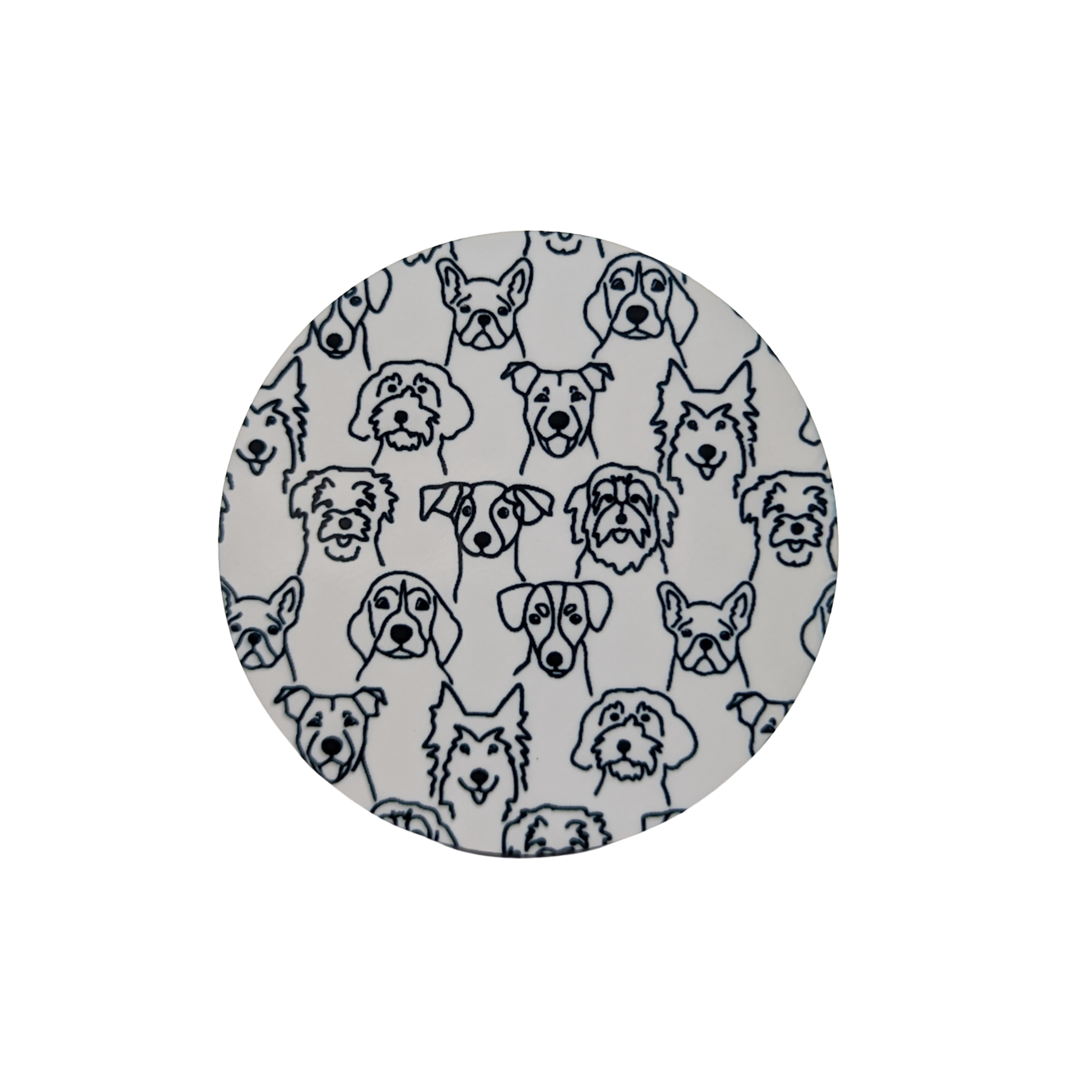 Dog Black and White Line Art / Hardboard Add on / 6B24