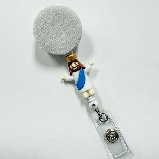 Jesus Interchangeable Badge Reel