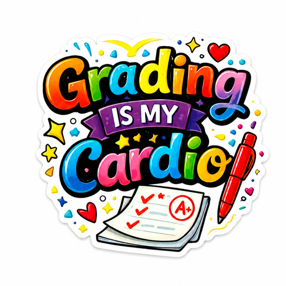 Grading Is My Cardio / PLASTIC Add on