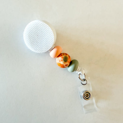 Vintage Floral Interchangeable Badge Reel