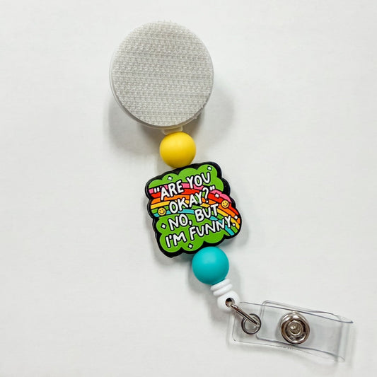 Are You Okay Interchangeable Badge Reel