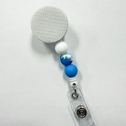 Ocean Blue Interchangeable Badge Reel