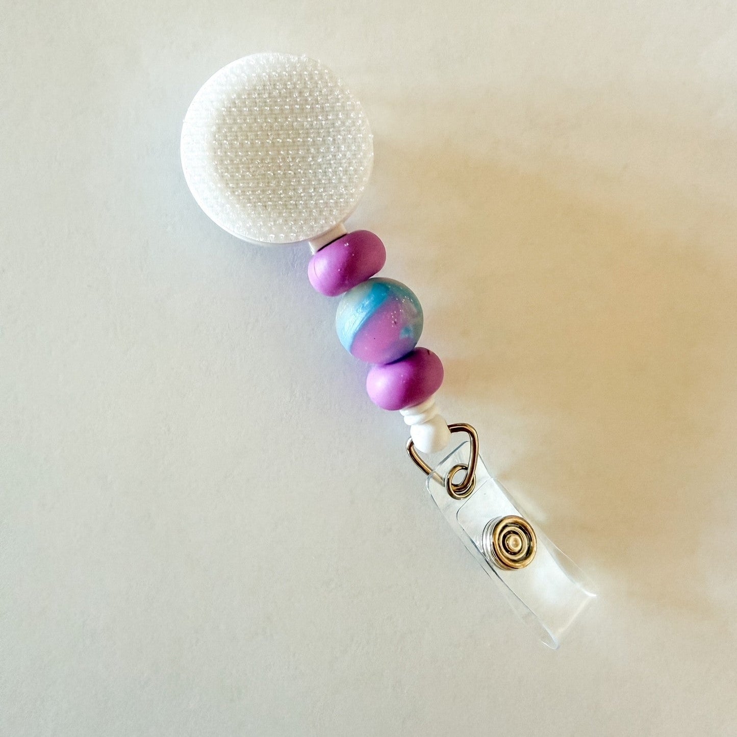 Purple Galaxy Interchangeable Badge Reel