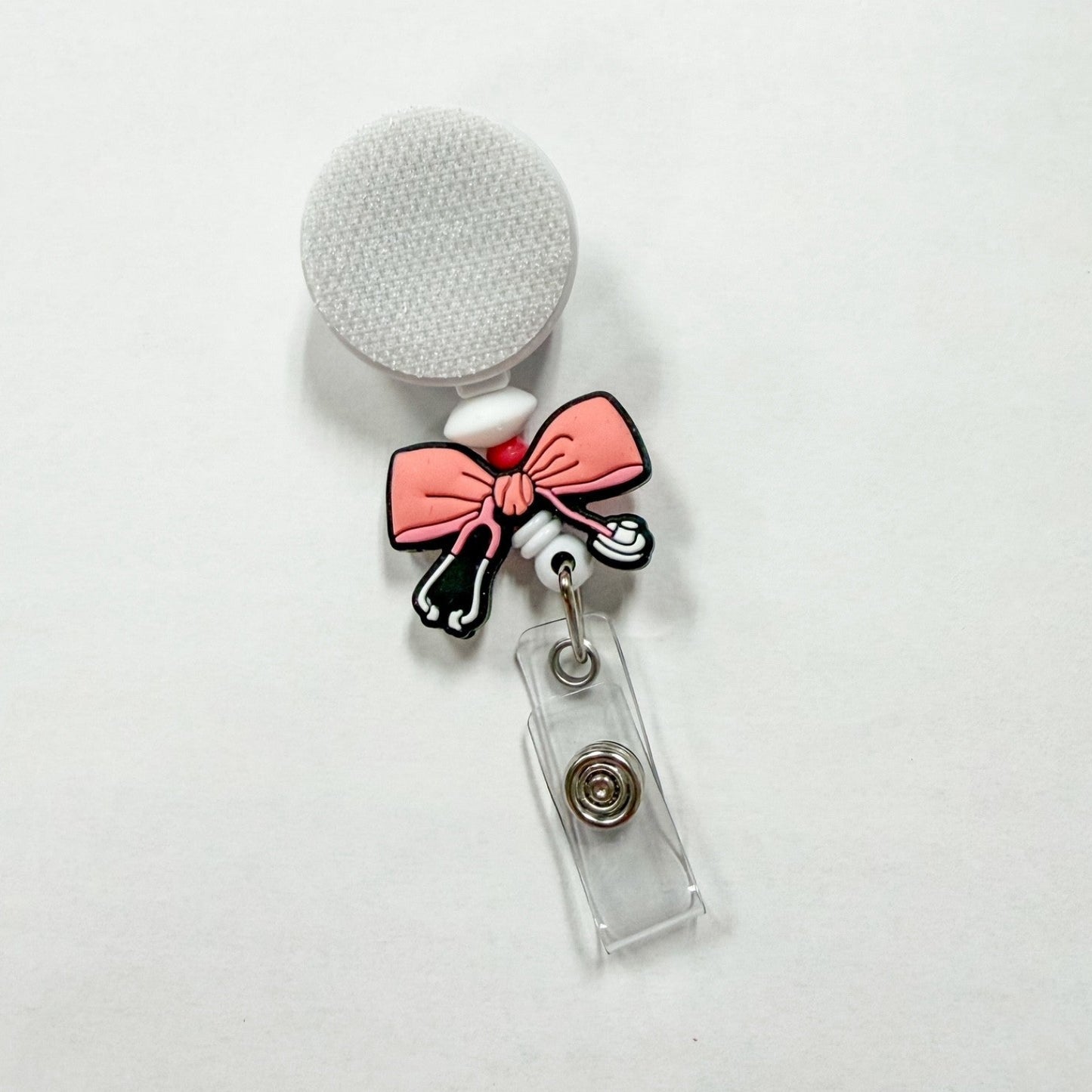 Bow Stethoscope Interchangeable Badge Reel
