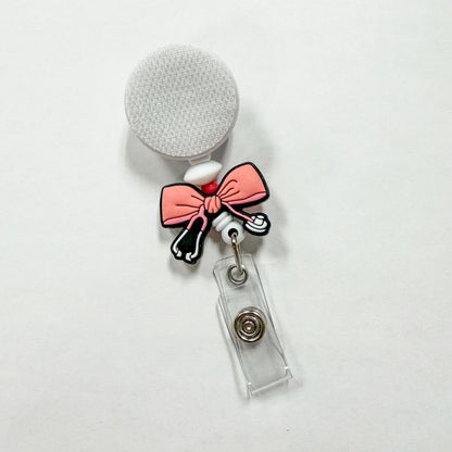 Bow Stethoscope Interchangeable Badge Reel