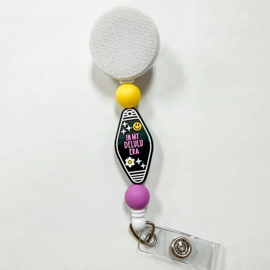 In My Delulu Era Interchangeable Badge Reel
