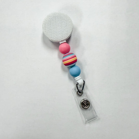 Beach Ball Interchangeable Badge Reel