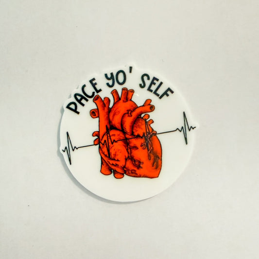 Pace Yo' Self Cardiac Heart / PLASTIC Add on