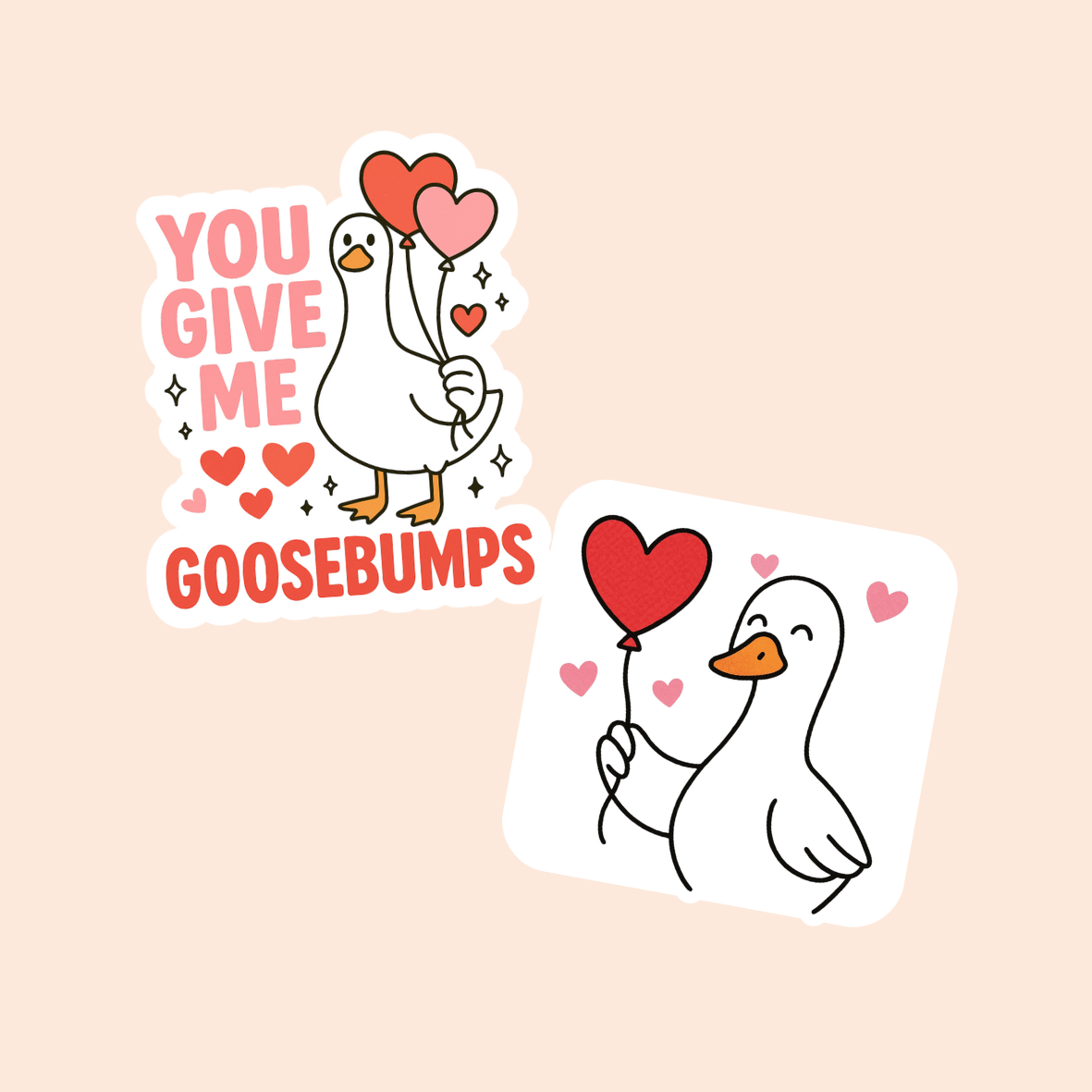 Goose Animal / Valentine's Day / Plastic Add on