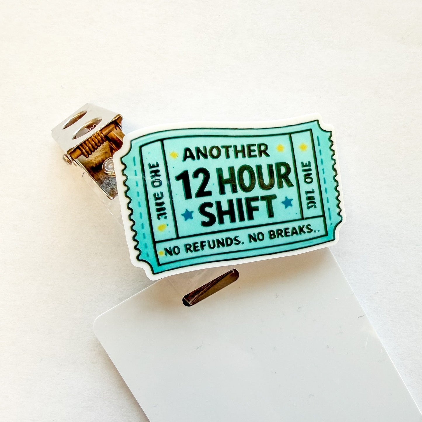 Badge Topper / CHARM COLLECTION - 12 Hour Shift - Charm Only